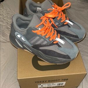 Adidas Yeezy Boost 700 with Orange Accents